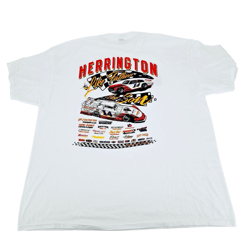 Will Herrington # 14 Vintage Style Graphic Tee Like Father Like Son 2XL 3269